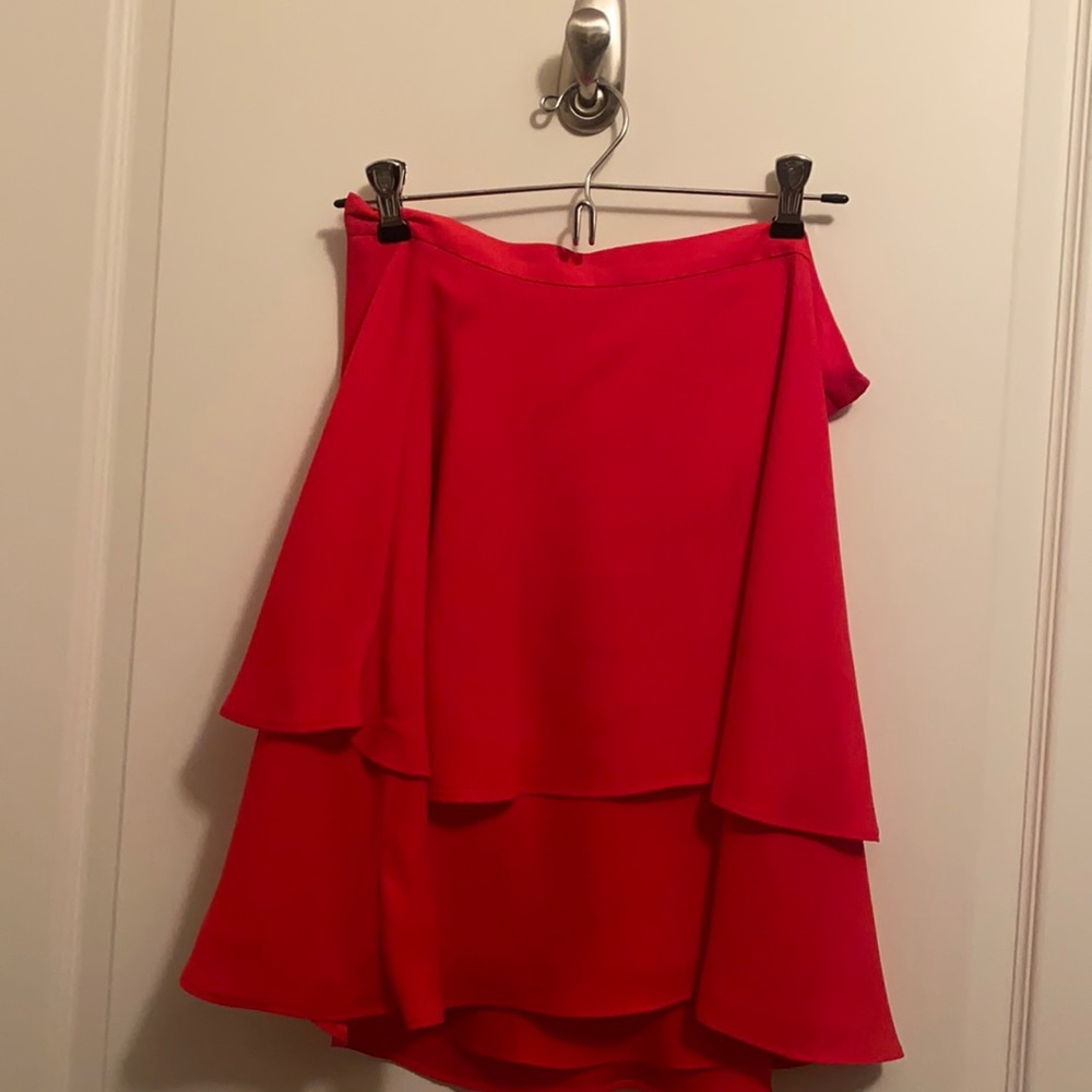 Red skirt. Only wore a few times but never out of home  j crew size 0.